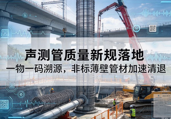 绥中声测管质量新规落地，一物一码溯源，非标薄壁管材加速清退