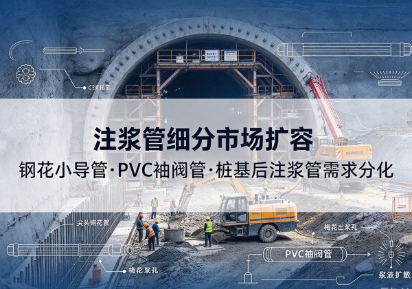 绥中注浆管细分市场扩容，隧道钢花小导管、PVC 袖阀管、桩基后注浆管需求分化